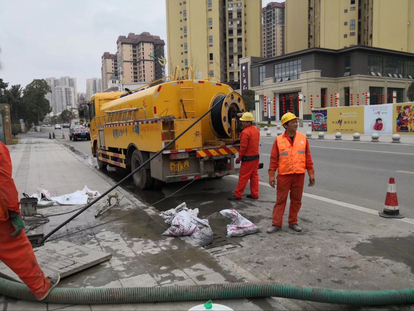 昔阳排污管道清淤-管道清洗
